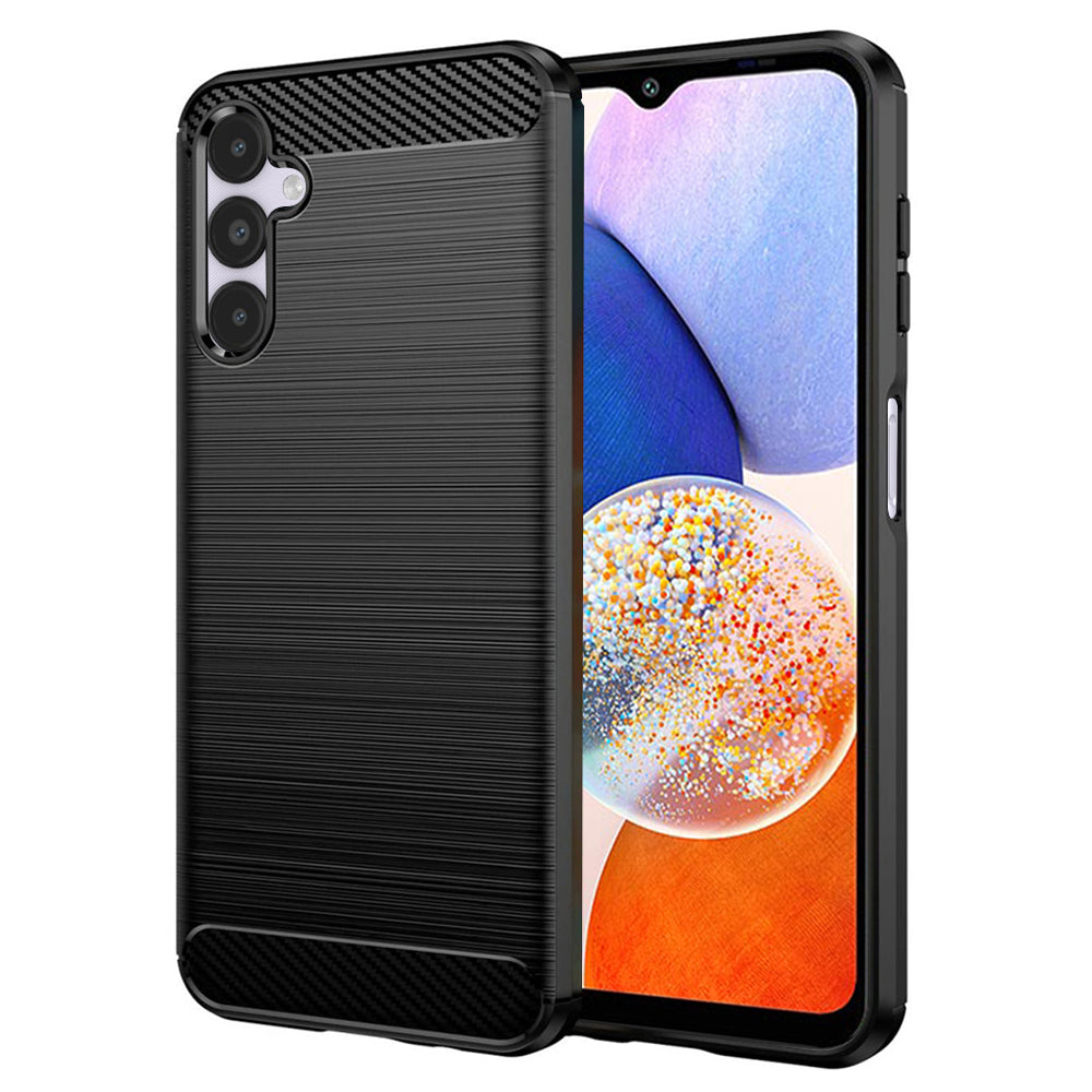 Puzdro pre Samsung Galaxy A14 A145 / A14 5G A146, Techsuit, Karbón, Čierne