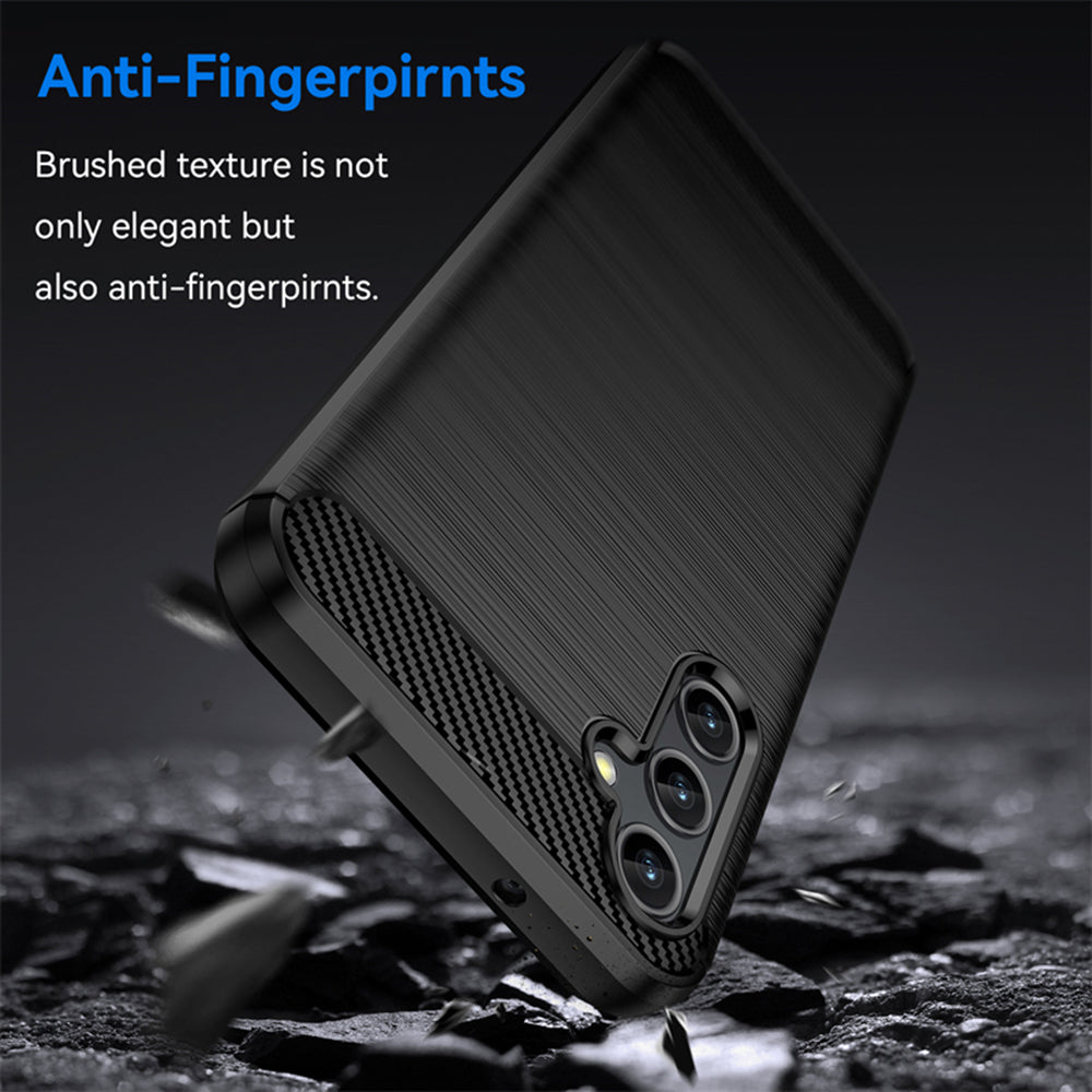 Puzdro pre Samsung Galaxy A14 A145 / A14 5G A146, Techsuit, Karbón, Čierne