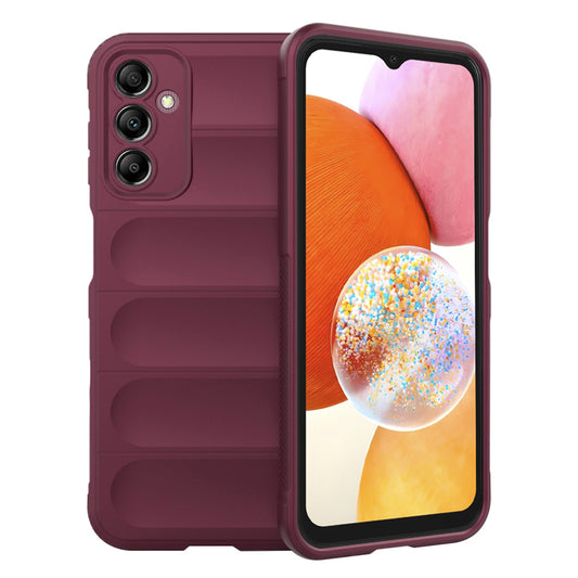 Puzdro pre Samsung Galaxy A14 A145 / A14 5G A146, Techsuit, Magic Shield, vínové