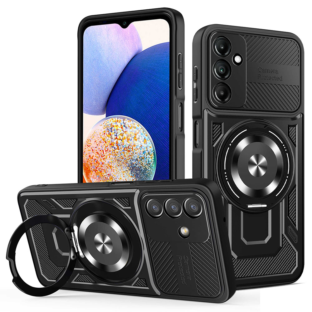 Puzdro pre Samsung Galaxy A14 A145 / A14 5G A146, Techsuit, RuggedCam, Čierne