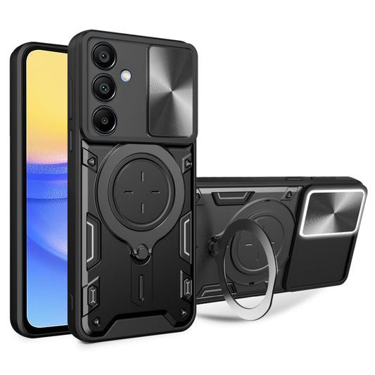 Puzdro pre Samsung Galaxy A15 5G A156 / A15 A155, Techsuit, CamGuard Pro, Čierna