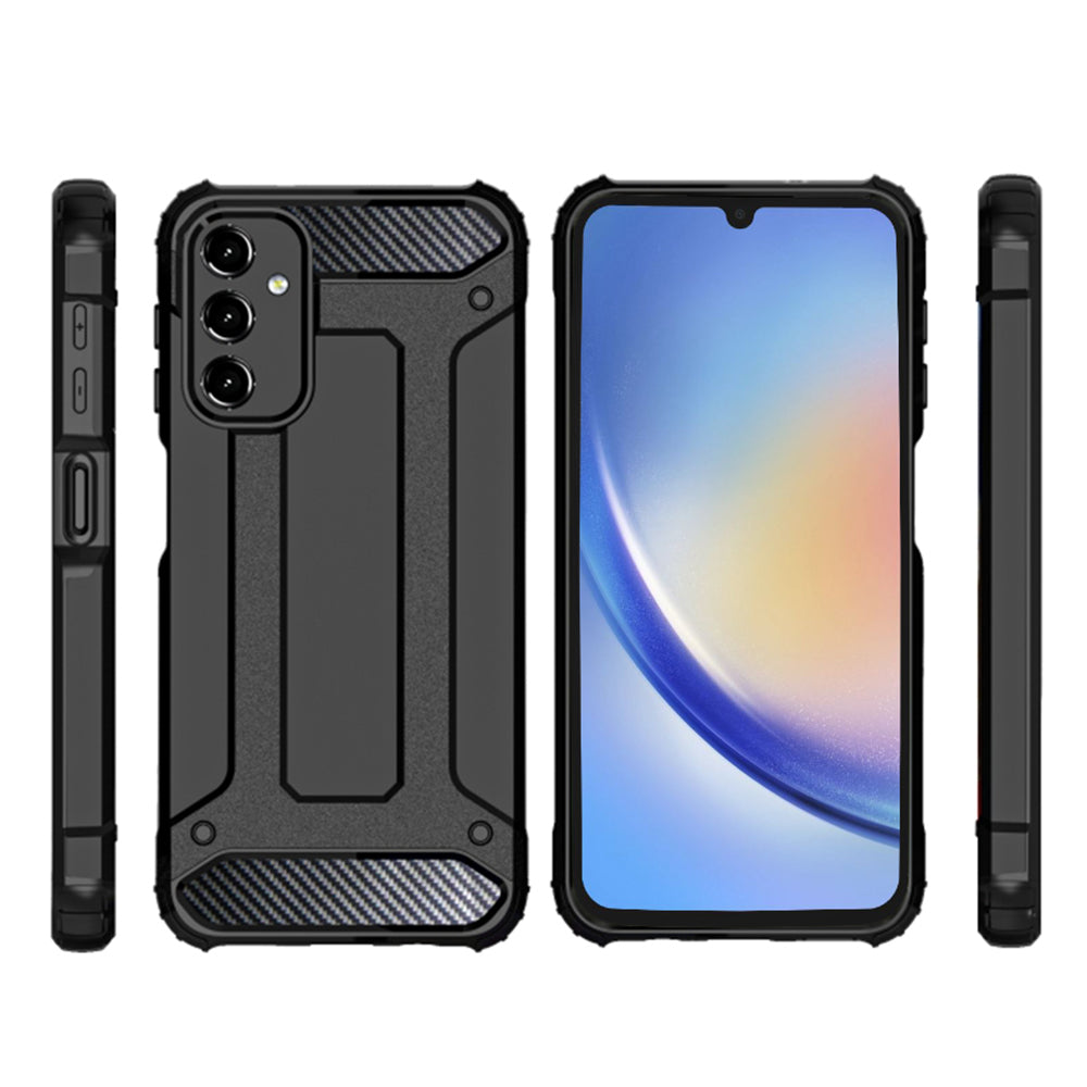 Puzdro pre Samsung Galaxy A15 5G A156 / A15 A155, Techsuit, Hybrid Armor, Čierne