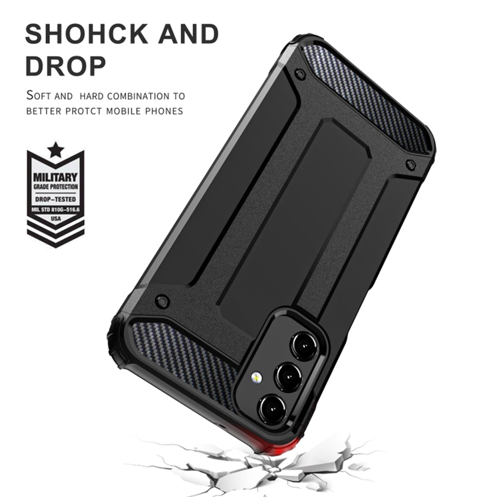 Puzdro pre Samsung Galaxy A15 5G A156 / A15 A155, Techsuit, Hybrid Armor, Čierne