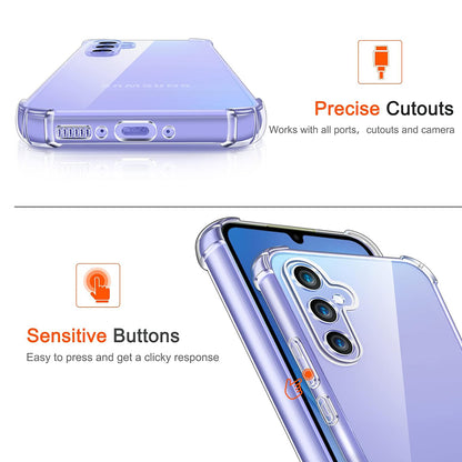 Obal na Samsung Galaxy A15 5G A156 / A15 A155, Techsuit, nárazuvzdorný priehľadný, transparentný