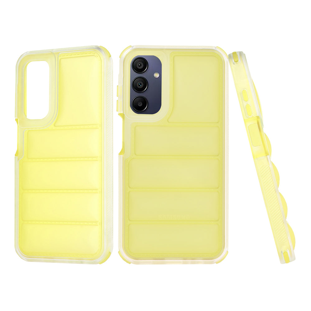 Puzdro pre Samsung Galaxy A15 5G A156 / A15 A155, Techsuit, Wave Shield, Žltá