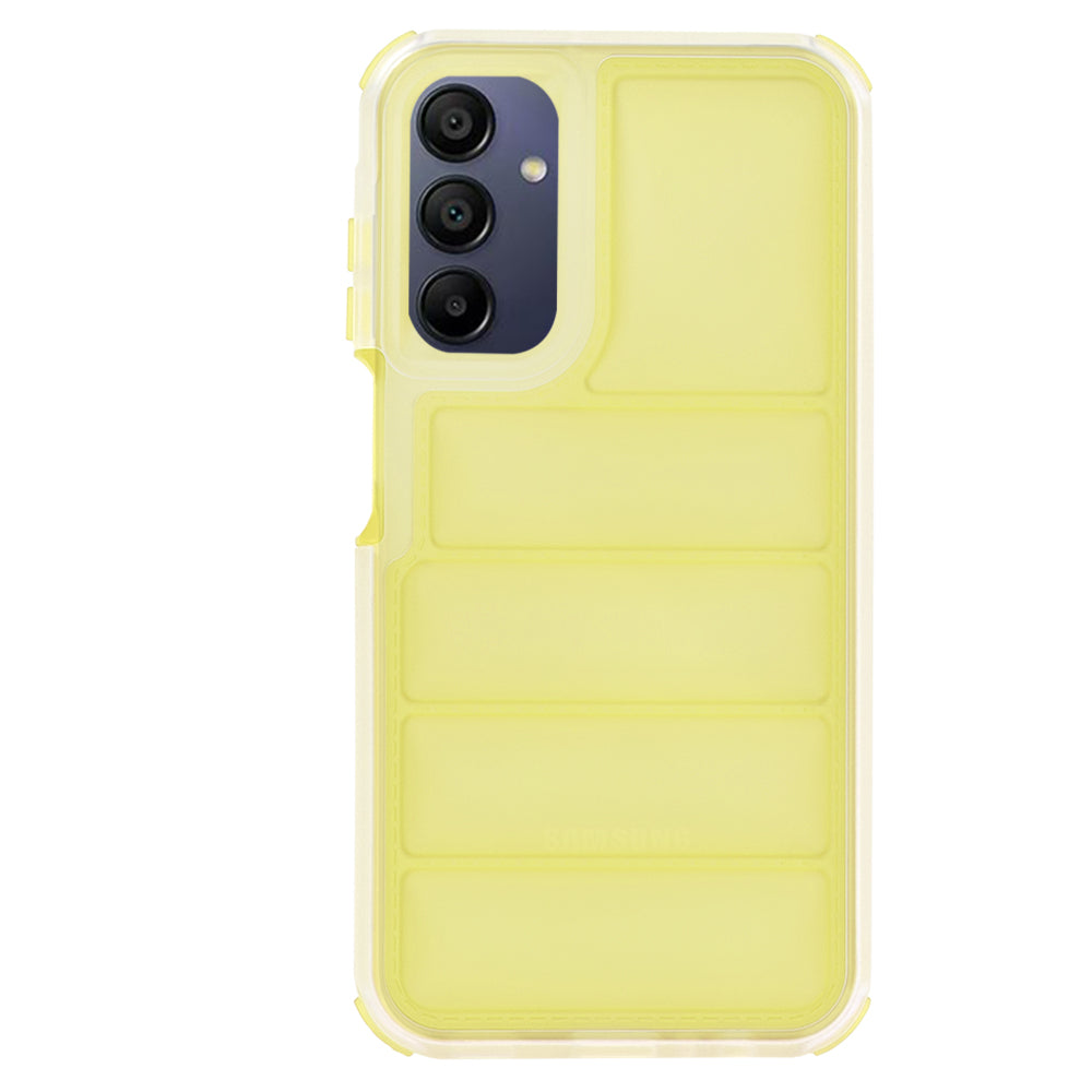 Puzdro pre Samsung Galaxy A15 5G A156 / A15 A155, Techsuit, Wave Shield, Žltá