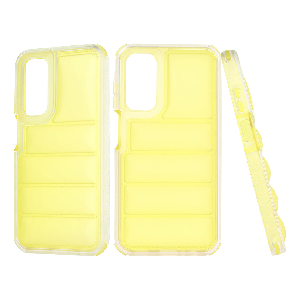 Puzdro pre Samsung Galaxy A15 5G A156 / A15 A155, Techsuit, Wave Shield, Žltá