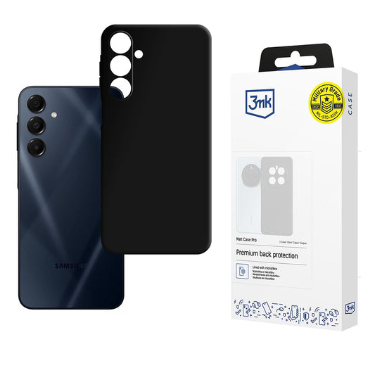 Puzdro pre Samsung Galaxy A16 5G A166 / A16 4G A165, 3MK, Pro, Matná čierna