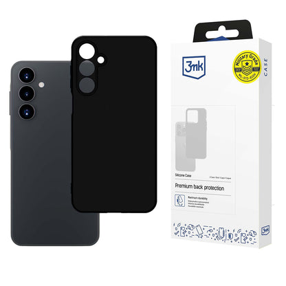 Puzdro pre Samsung Galaxy A16 5G A166 / A16 4G A165, 3MK, Silikón, Čierna