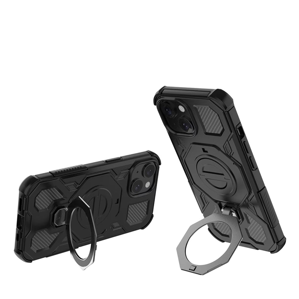 Puzdro pre Samsung Galaxy A16 5G A166 / A16 4G A165, Techsuit, Carbon Shield Pro, Čierne