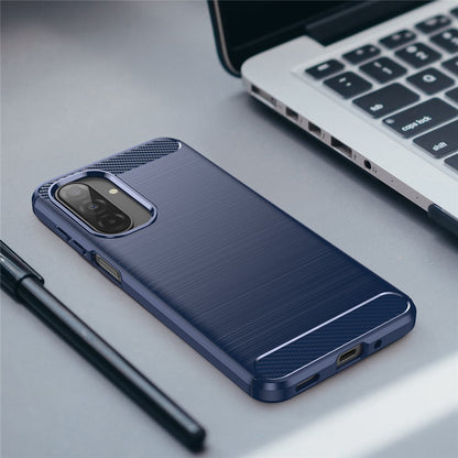 Puzdro pre Samsung Galaxy A17 5G, Techsuit, Karbón, Modré
