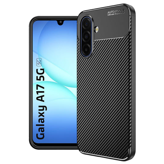 Puzdro pre Samsung Galaxy A17 5G, Techsuit, CarbonFiber, Čierne