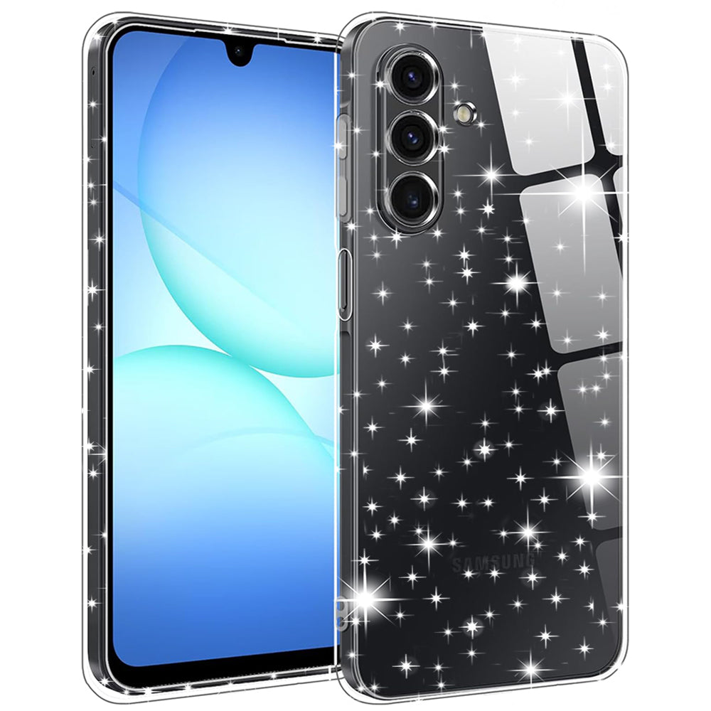 Obal na Samsung Galaxy A17 5G, Techsuit, SparkleSkin, Priehľadný