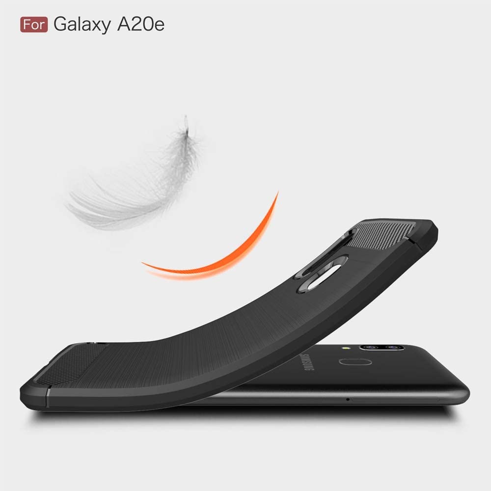 Obal na Samsung Galaxy A20e A202, Techsuit, Karbón, Čierny