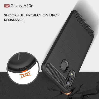 Obal na Samsung Galaxy A20e A202, Techsuit, Karbón, Čierny