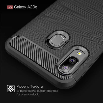 Obal na Samsung Galaxy A20e A202, Techsuit, Karbón, Čierny