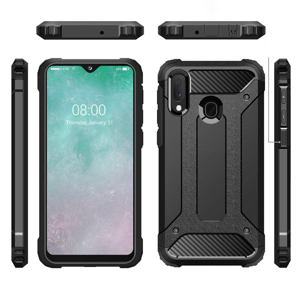 Puzdro pre Samsung Galaxy A20e A202, Techsuit, Hybrid Armor, Čierne