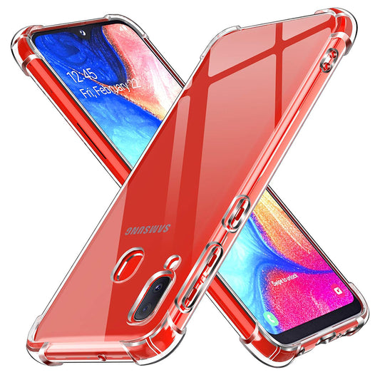 Obal na Samsung Galaxy A20e A202, Techsuit, nárazuvzdorný priehľadný, transparentný