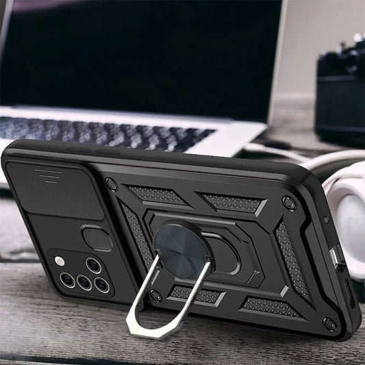 Puzdro pre Samsung Galaxy A21s A217, Techsuit, CamShield, Čierne