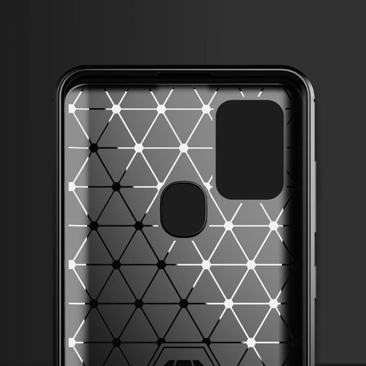 Obal na Samsung Galaxy A21s A217, Techsuit, Karbón, Čierny