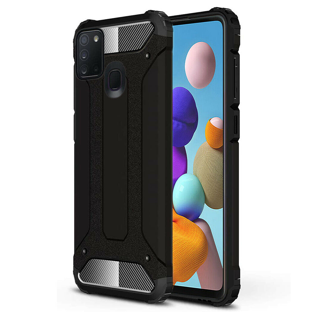 Puzdro pre Samsung Galaxy A21s A217, Techsuit, Hybrid Armor, Čierne