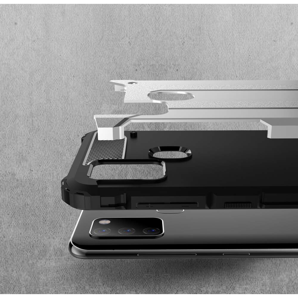 Puzdro pre Samsung Galaxy A21s A217, Techsuit, Hybrid Armor, Čierne