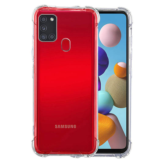 Obal na Samsung Galaxy A21s A217, Techsuit, nárazuvzdorný priehľadný, transparentný