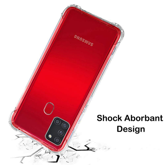 Obal na Samsung Galaxy A21s A217, Techsuit, nárazuvzdorný priehľadný, transparentný