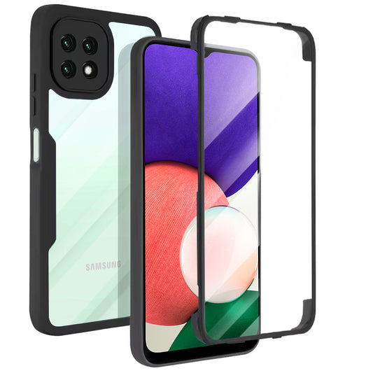 Puzdro pre Samsung Galaxy A22 5G A226, Techsuit, ColorVerse 360, Čierne