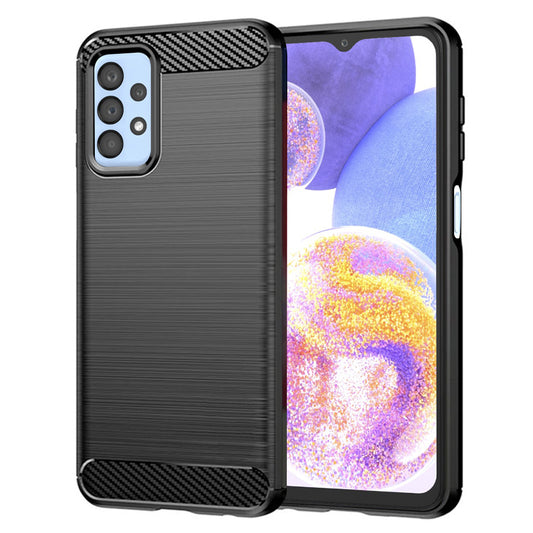 Puzdro pre Samsung Galaxy A23 5G A236 / A23 A235, Techsuit, Karbón, Čierne