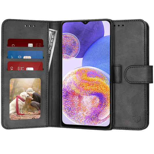 Puzdro pre Samsung Galaxy A23 5G A236 / A23 A235, Techsuit, Diary Book, čierne