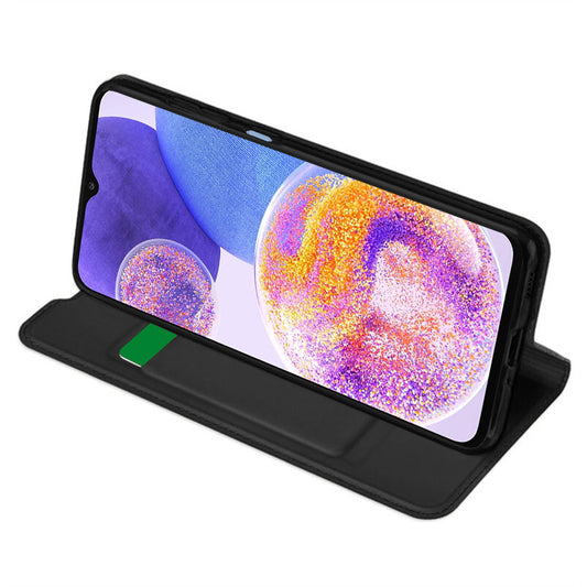 Puzdro pre Samsung Galaxy A23 5G A236 / A23 A235, Techsuit, Magskin Book, Čierne