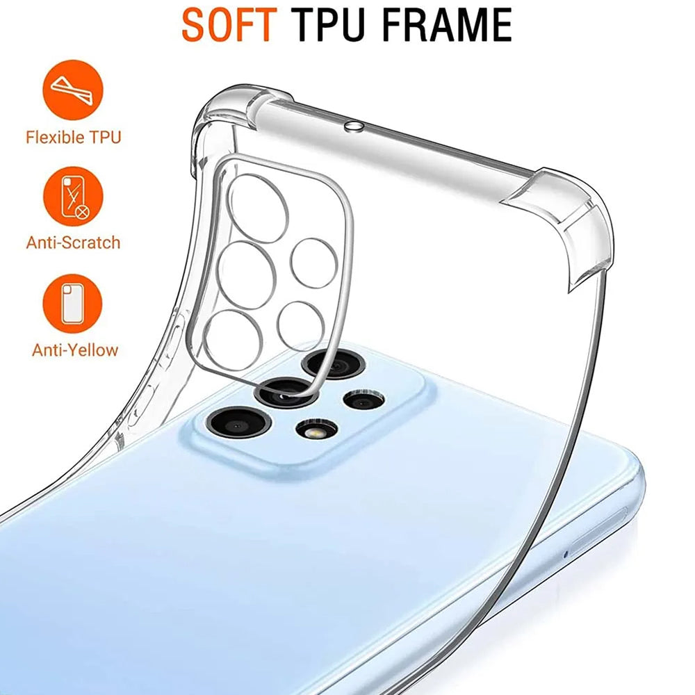 Obal na Samsung Galaxy A23 5G A236 / A23 A235, Techsuit, nárazuvzdorný priehľadný, transparentný