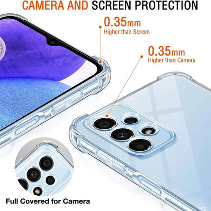 Obal na Samsung Galaxy A23 5G A236 / A23 A235, Techsuit, nárazuvzdorný priehľadný, transparentný