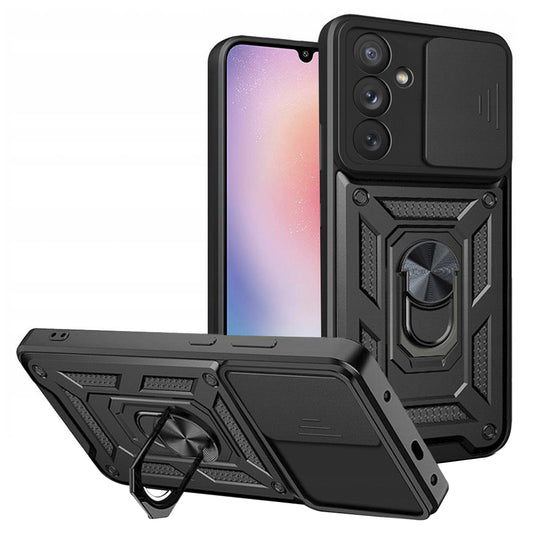 Puzdro pre Samsung Galaxy A24 4G A245, Techsuit, CamShield, Čierne