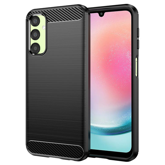 Puzdro pre Samsung Galaxy A24 4G A245, Techsuit, Karbón, Čierne