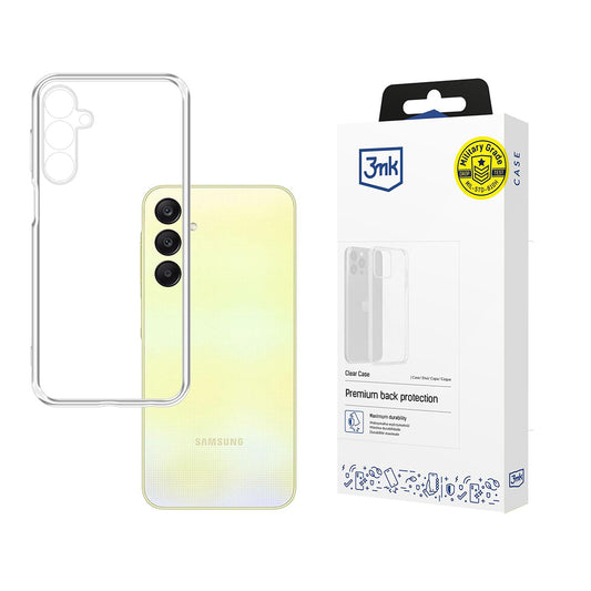 Puzdro pre Samsung Galaxy A25 A256, 3MK, Clear, Priehľadné