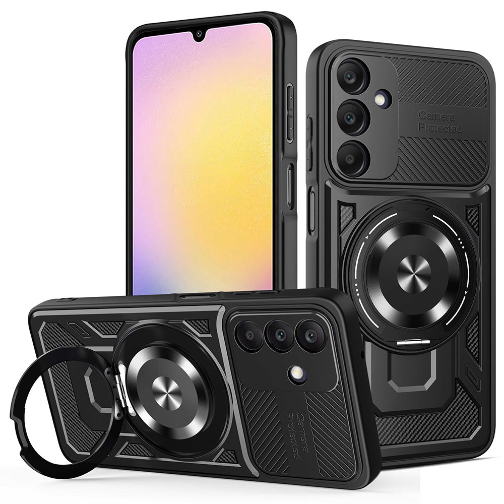 Puzdro pre Samsung Galaxy A25 A256, Techsuit, RuggedCam, Čierne