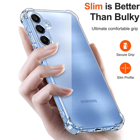 Obal na Samsung Galaxy A25 A256, Techsuit, nárazuvzdorný priehľadný, transparentný