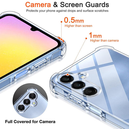 Case for Samsung Galaxy A25 A256, Techsuit, Shockproof Clear, Transparent