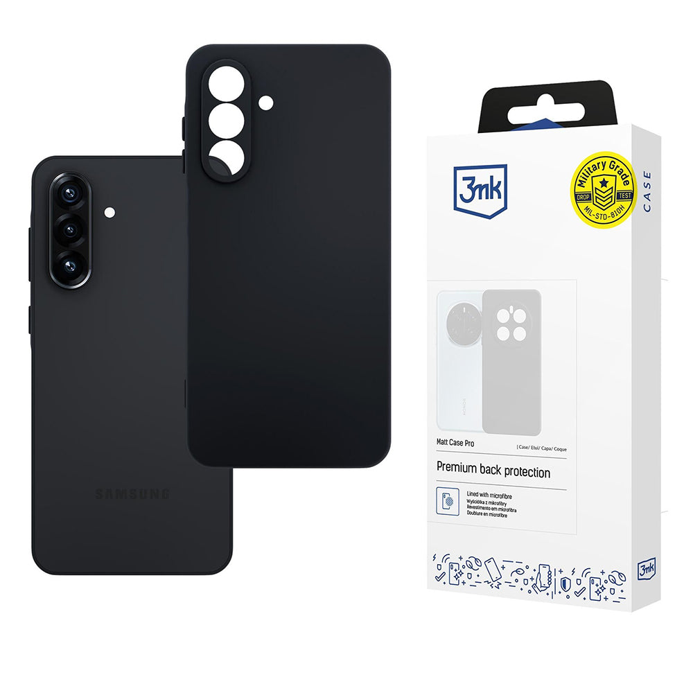 Puzdro pre Samsung Galaxy A26 A266, 3MK, Pro, Matná čierna