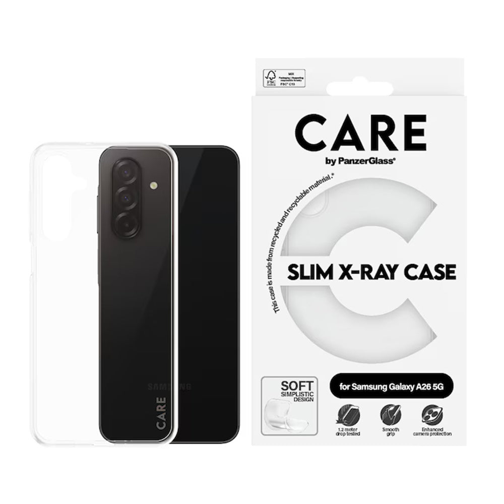 Puzdro pre Samsung Galaxy A26 A266, PanzerGlass, Care Fashionable, Transparentné