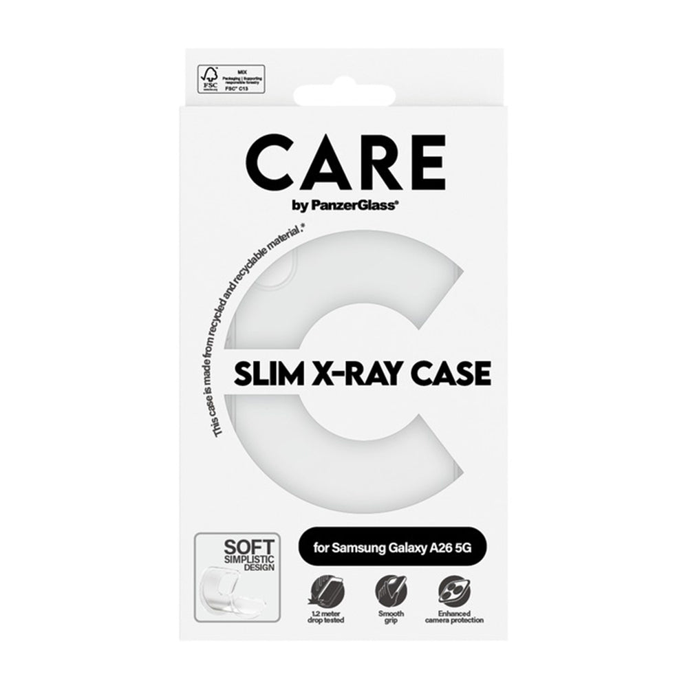Puzdro pre Samsung Galaxy A26 A266, PanzerGlass, Care Fashionable, Transparentné
