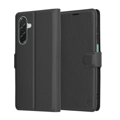 Puzdro pre Samsung Galaxy A26 A266, Techsuit, kožené folio, čierne