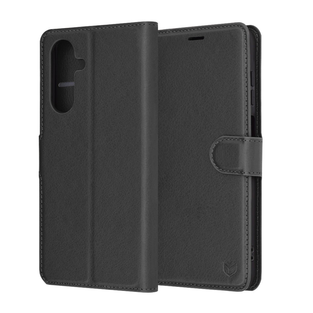 Puzdro pre Samsung Galaxy A26 A266, Techsuit, kožené folio, čierne