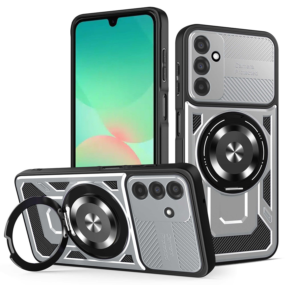 Puzdro pre Samsung Galaxy A26 A266, Techsuit, RuggedCam, Sivá