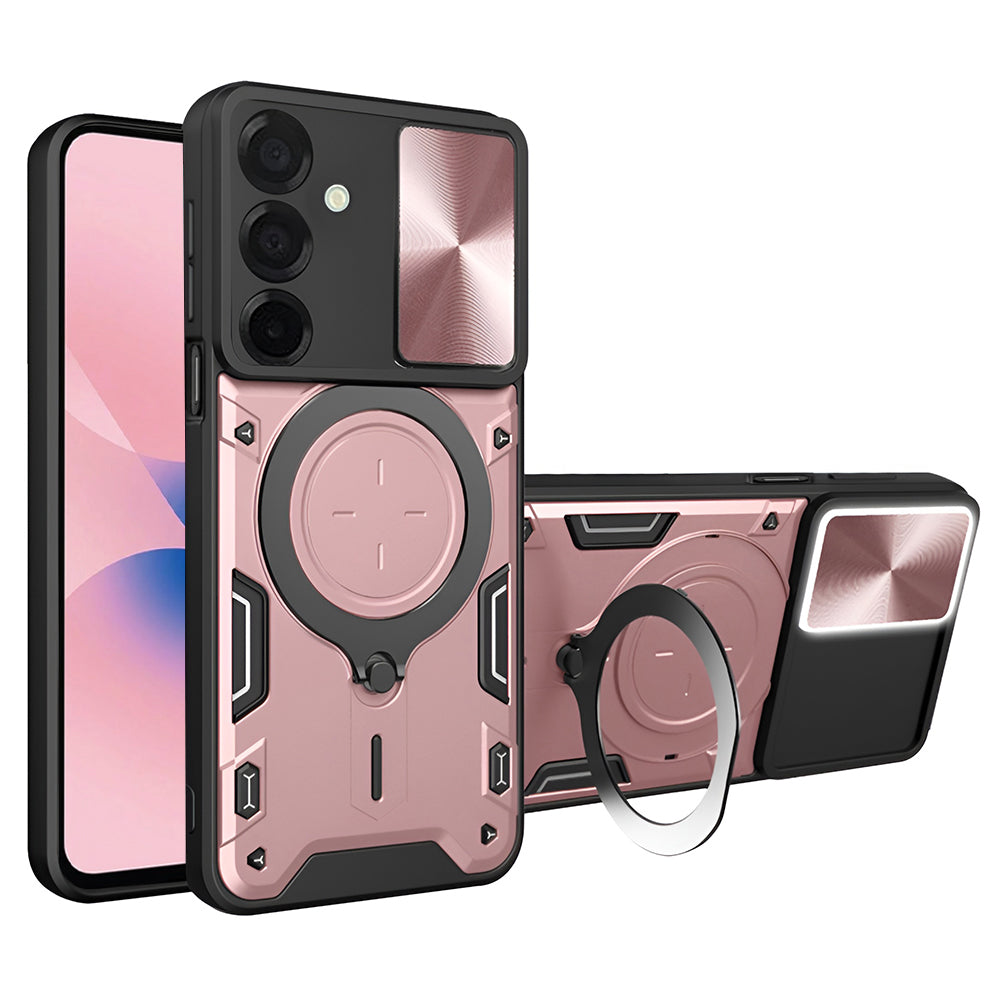 Puzdro na Samsung Galaxy A27 5G, Techsuit, CamGuard Pro, Ružovo-zlaté