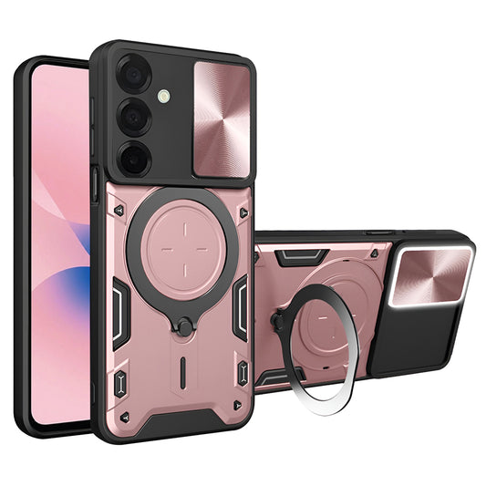 Puzdro na Samsung Galaxy A27 5G, Techsuit, CamGuard Pro, Ružovo-zlaté