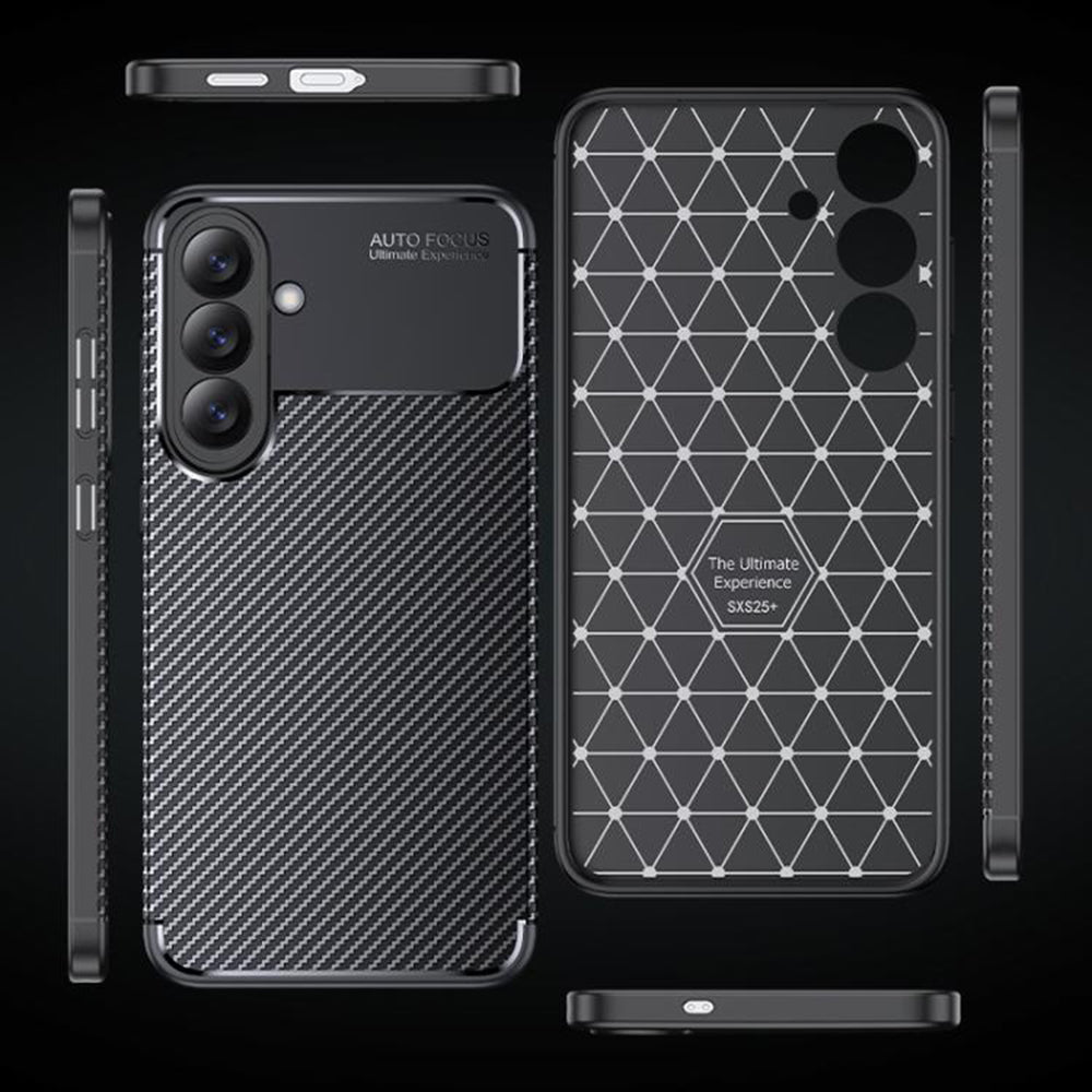 Puzdro pre Samsung Galaxy A27 5G, Techsuit, CarbonFiber, Čierne