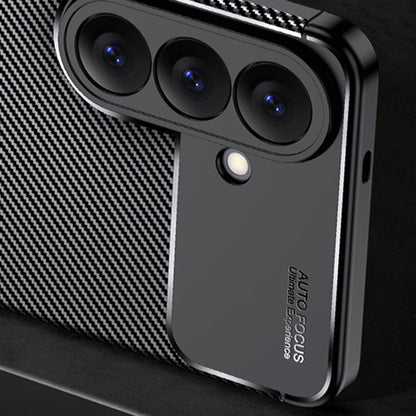 Puzdro pre Samsung Galaxy A27 5G, Techsuit, CarbonFiber, Čierne